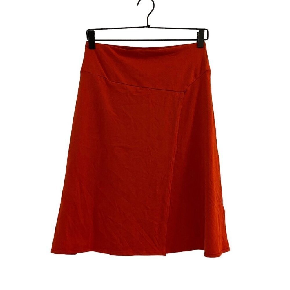 Patagonia Vitaliti Red Faux Wrap Skirt Organic Cotton Stretch Women’s Size XS